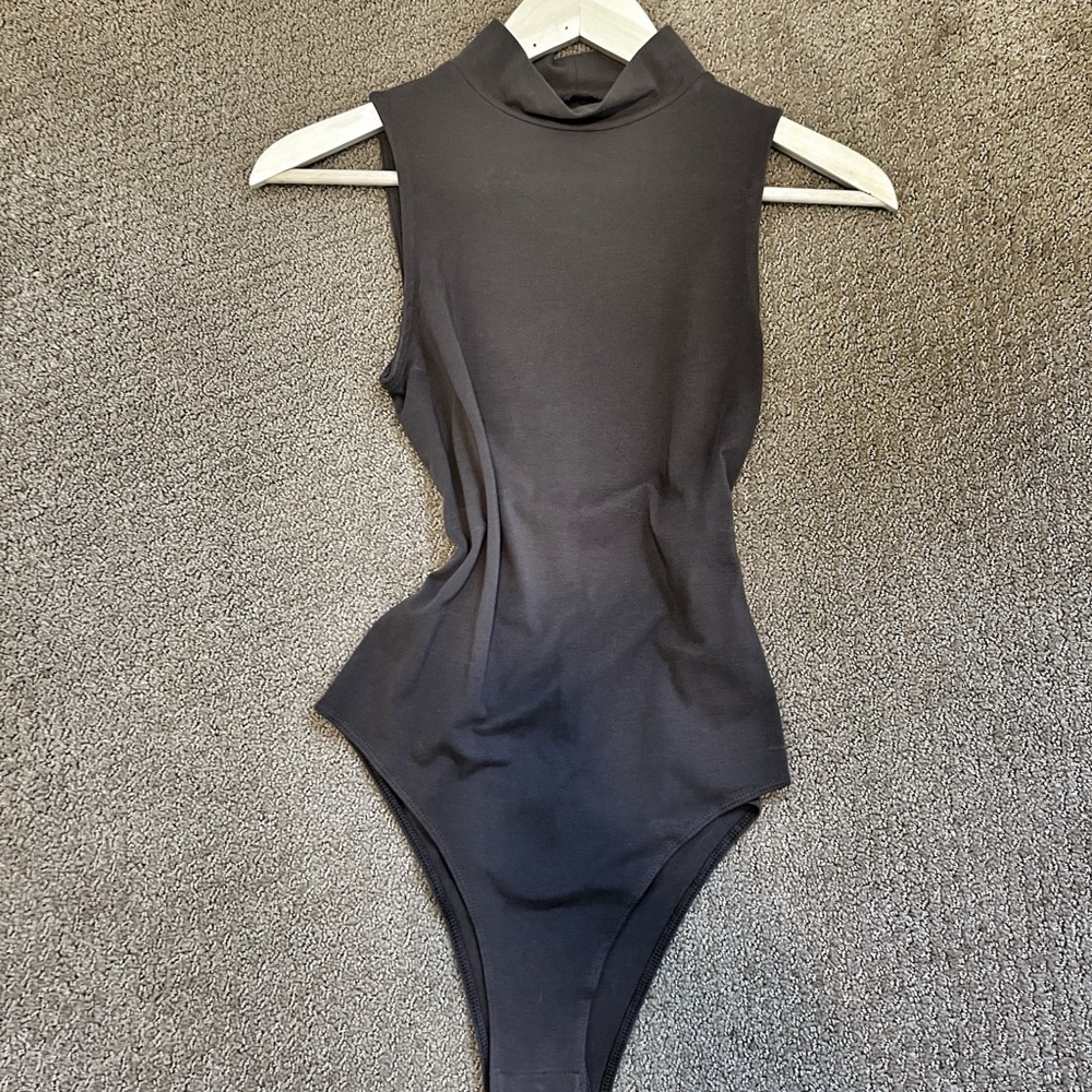 a new day Mauve/purple High-Neck Tank Bodysuit